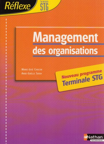 Management des organisations, terminale STG : nouveau programme