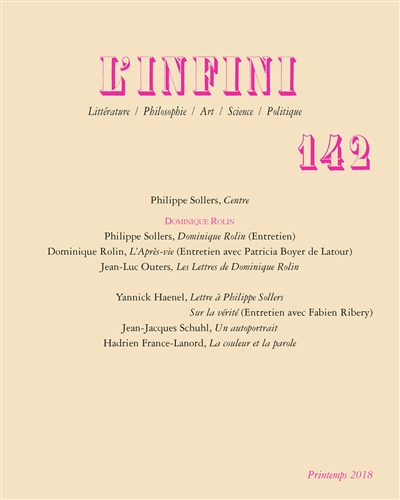 Infini (L'), n° 142
