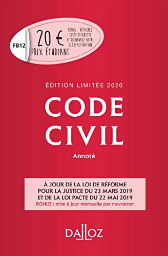Code civil 2020, annoté