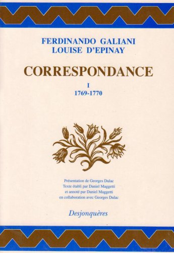 Correspondance. Vol. 1. 1769-1770