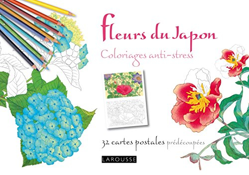 Fleurs du Japon : 32 cartes postales prédécoupées