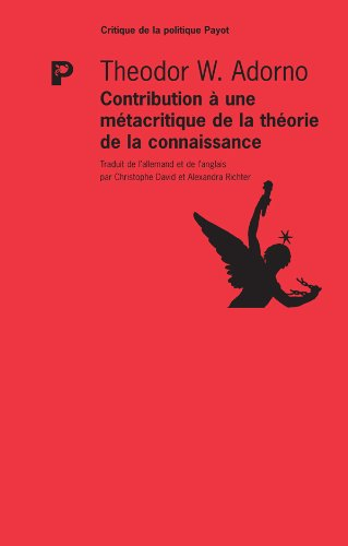 Contribution à une métacritique de la théorie de la connaissance : études sur Husserl et les antinom