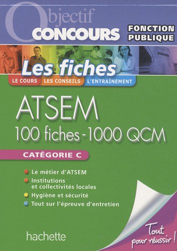 ATSEM, 100 fiches-1.000 QCM : catégorie C
