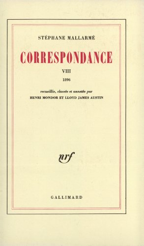 Correspondance. Vol. 8. 1896