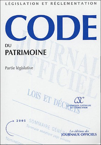 code du patrimoine : partie législative