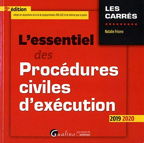 L'essentiel des procédures civiles d'exécution : 2019-2020