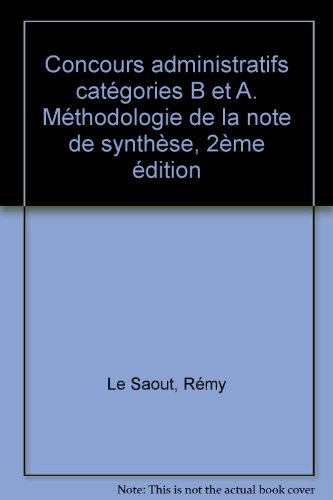 méthodologie de la note de synthèse, numéro 4