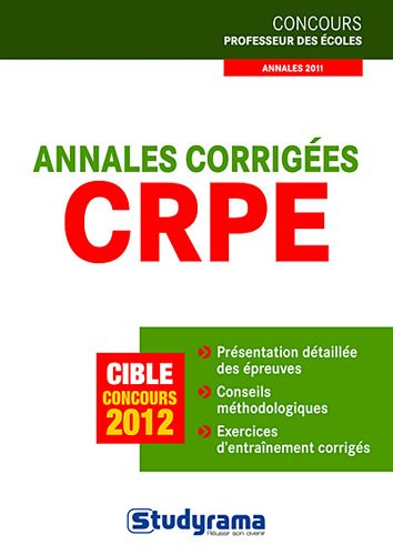 CRPE : annales corrigées : cible concours 2012