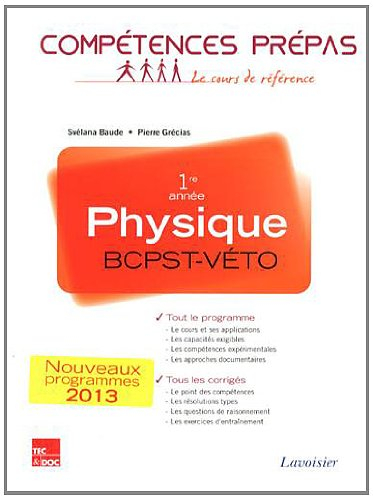 Physique BCPST-Véto, 1re année