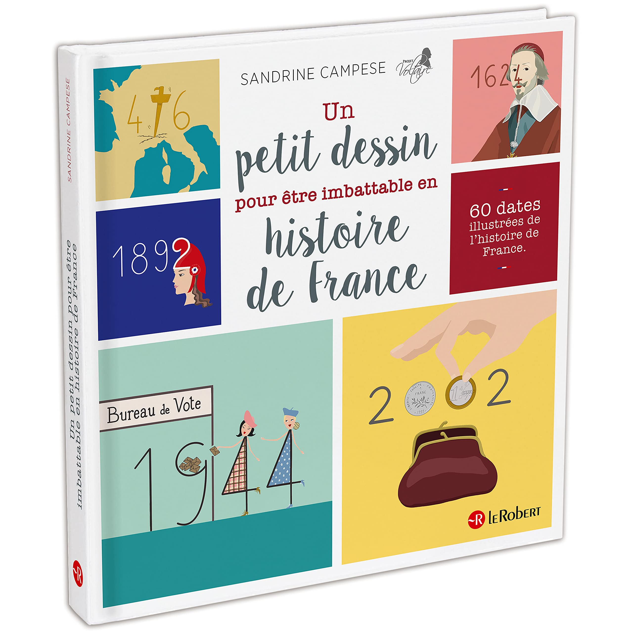 Un petit dessin pour être imbattable en histoire de France : 60 dates illustrées de l'histoire de Fr