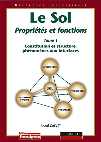 Le sol : propriétés et fonctions. Vol. 1. Constitution et structure des sols, phénomènes aux interfa