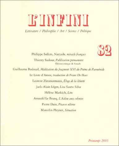 Infini (L'), n° 82