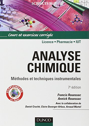 Analyse chimique : méthodes et techniques instrumentales modernes : cours et exercices corrigés