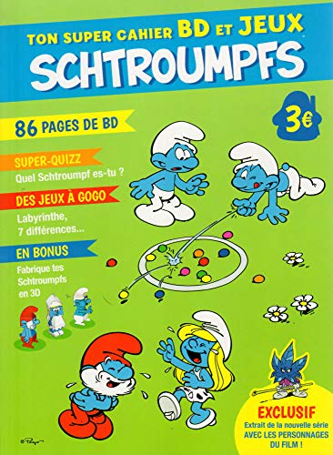 Ton super cahier BD et Jeux Schtroumpfs : 86 pages de BD