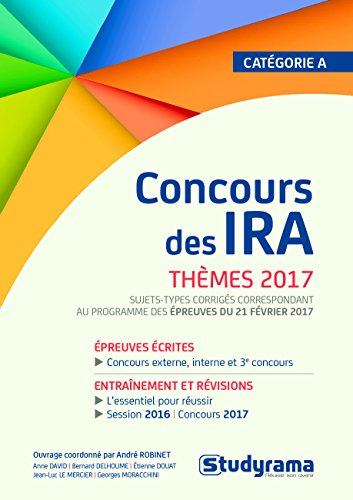 Concours des IRA : thèmes 2017 : catégorie A