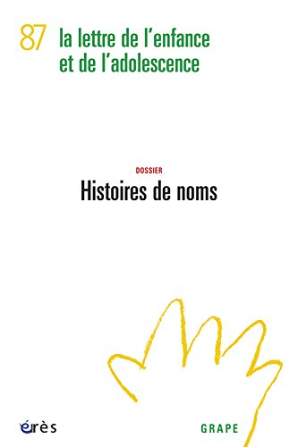 Lettre de l'enfance et de l'adolescence (La), n° 87. Histoires de noms