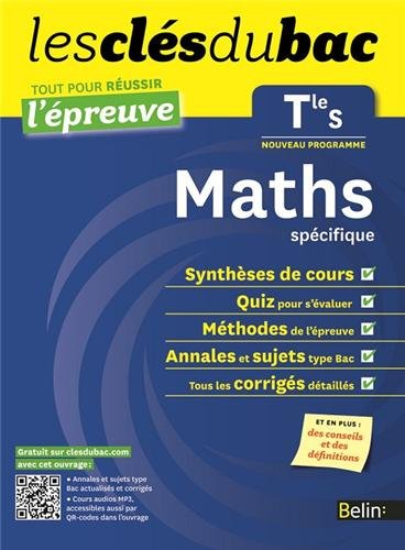 Mathématiques terminale S, enseignement spécifique : nouveau programme