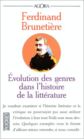 L'évolution des genres dans l'histoire de la littérature : introduction : évolution de la critique d