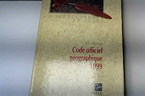 Code officiel géographique 1999