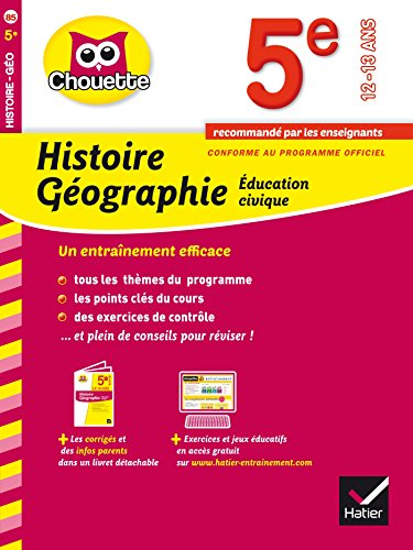 Histoire géographie, éducation civique 5e : 12-13 ans : conforme au programme officiel