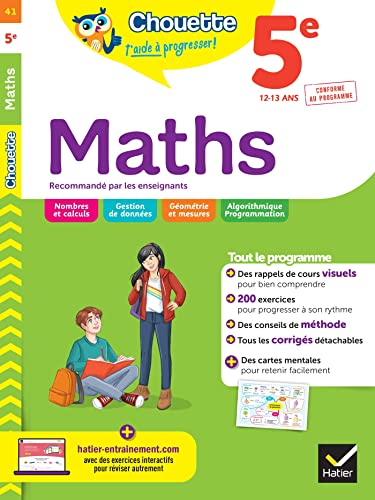 Maths 5e, 12-13 ans : conforme au programme