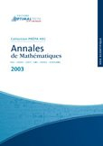 Annales de Mathématiques 2003 Voie Scientifique