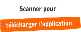 Scanner pour télécharger l'application